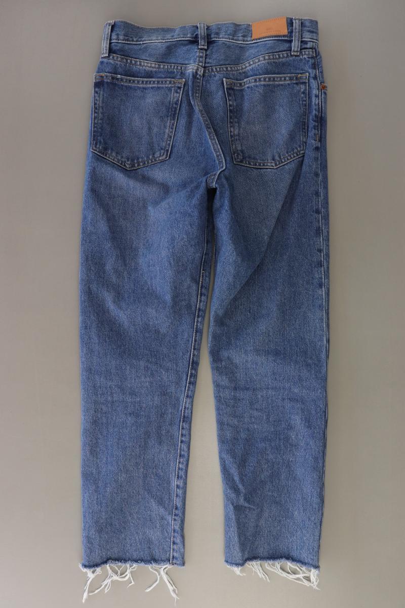 Mango Straight Jeans Gr. 36 Modell Havana blau aus Baumwolle