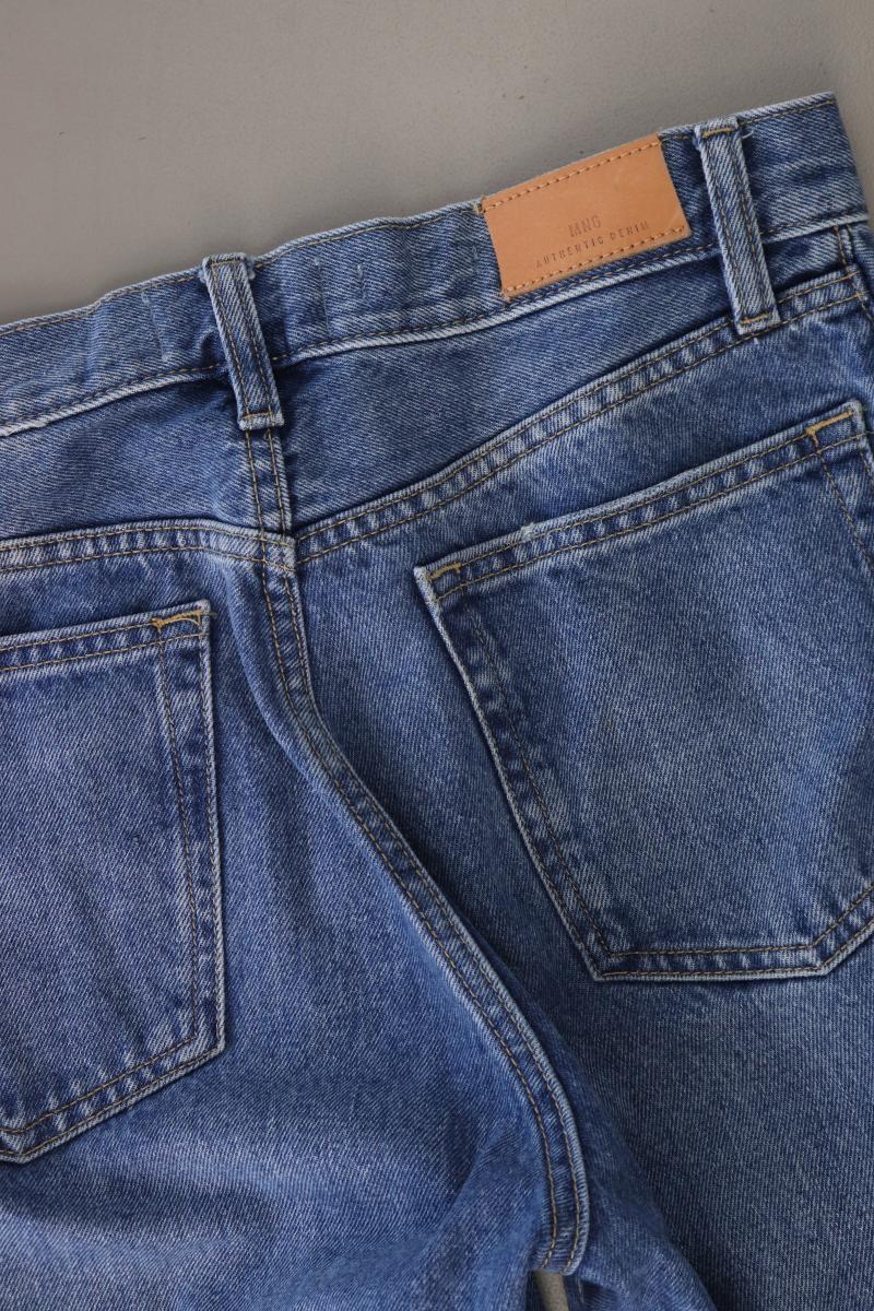 Mango Straight Jeans Gr. 36 Modell Havana blau aus Baumwolle