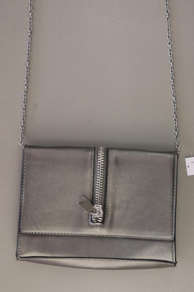 Pieces Umhängetasche silber aus Kunstleder