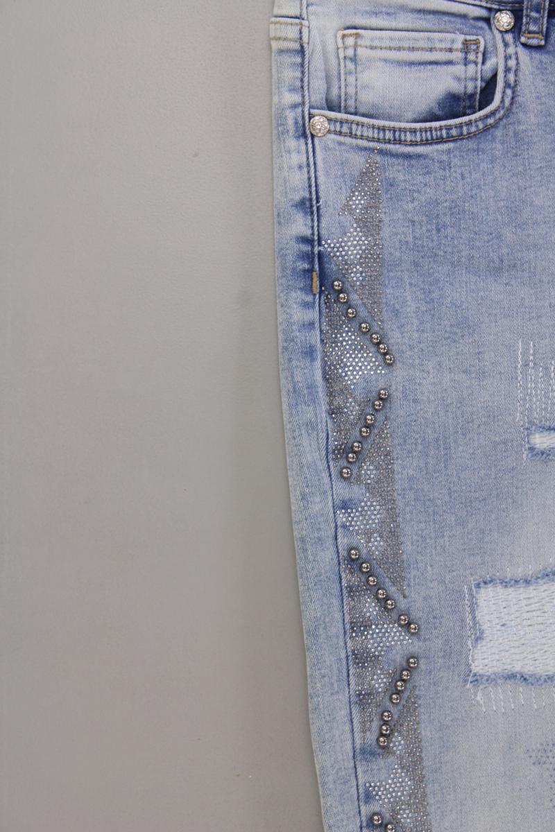 Monari 7/8 Jeans Gr. 44 blau aus Lyocell