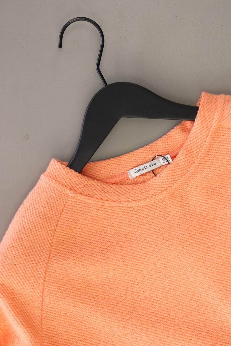 Stradivarius Langarmpullover Gr. M orange aus Baumwolle