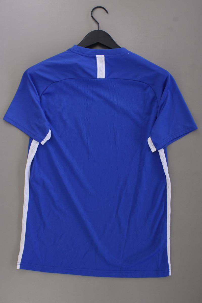 Nike Sportshirt für Herren Gr. L Kurzarm blau aus Polyester