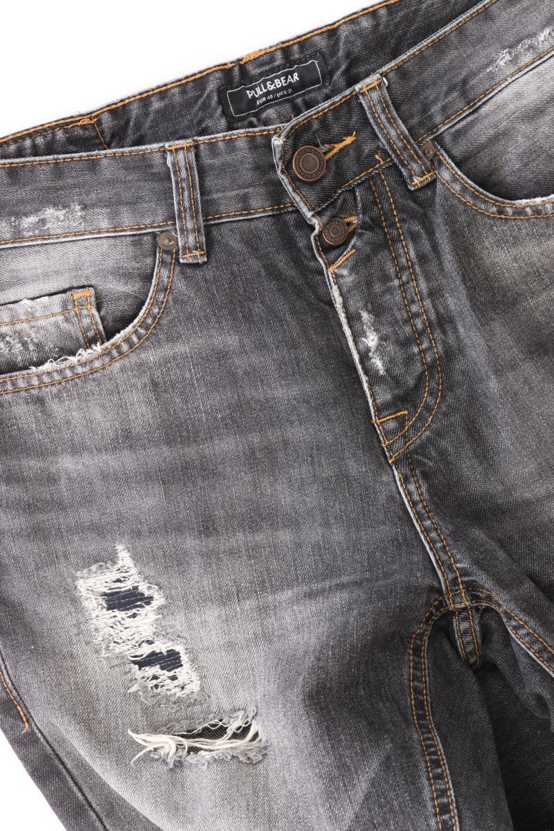 Pull&Bear Straight Jeans für Herren Gr. US 40 (M) grau aus Baumwolle