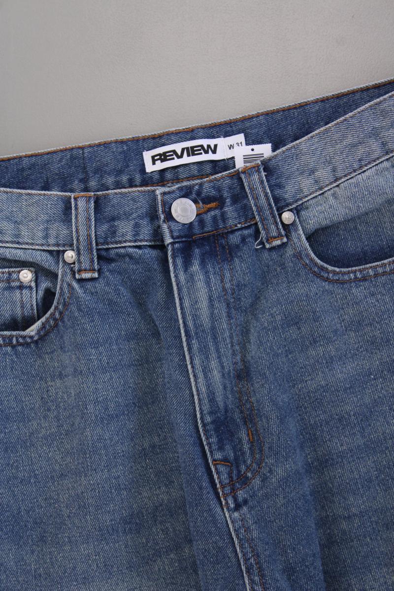 Review Mom Jeans Gr. W31 blau aus Baumwolle