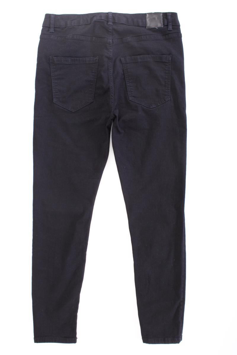 Hallhuber Skinny Jeans Gr. 42 schwarz aus Baumwolle