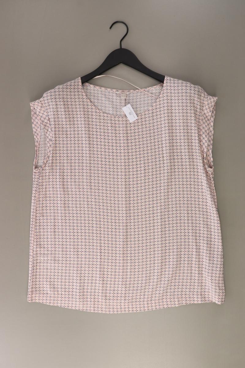 Esprit Kurzarmbluse Gr. 42 rosa aus Viskose