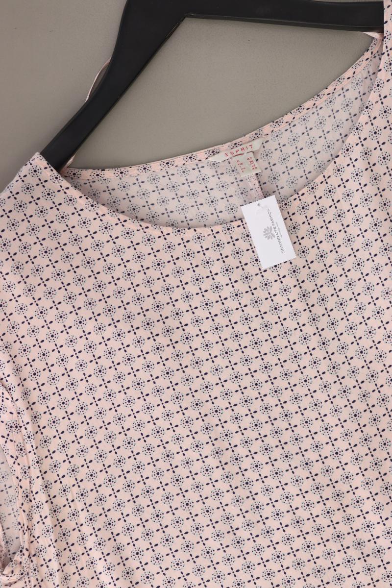Esprit Kurzarmbluse Gr. 42 rosa aus Viskose