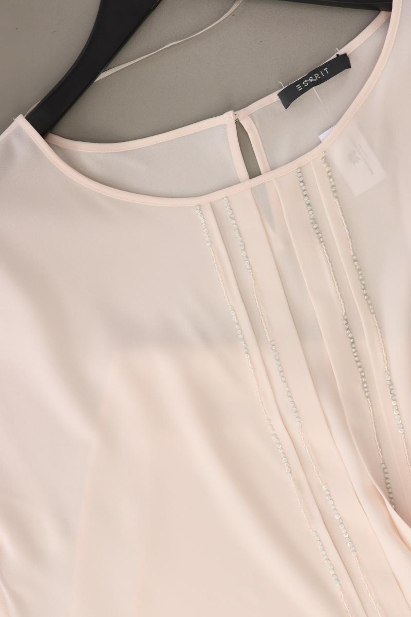 Esprit Kurzarmbluse Gr. 42 rosa aus Polyester