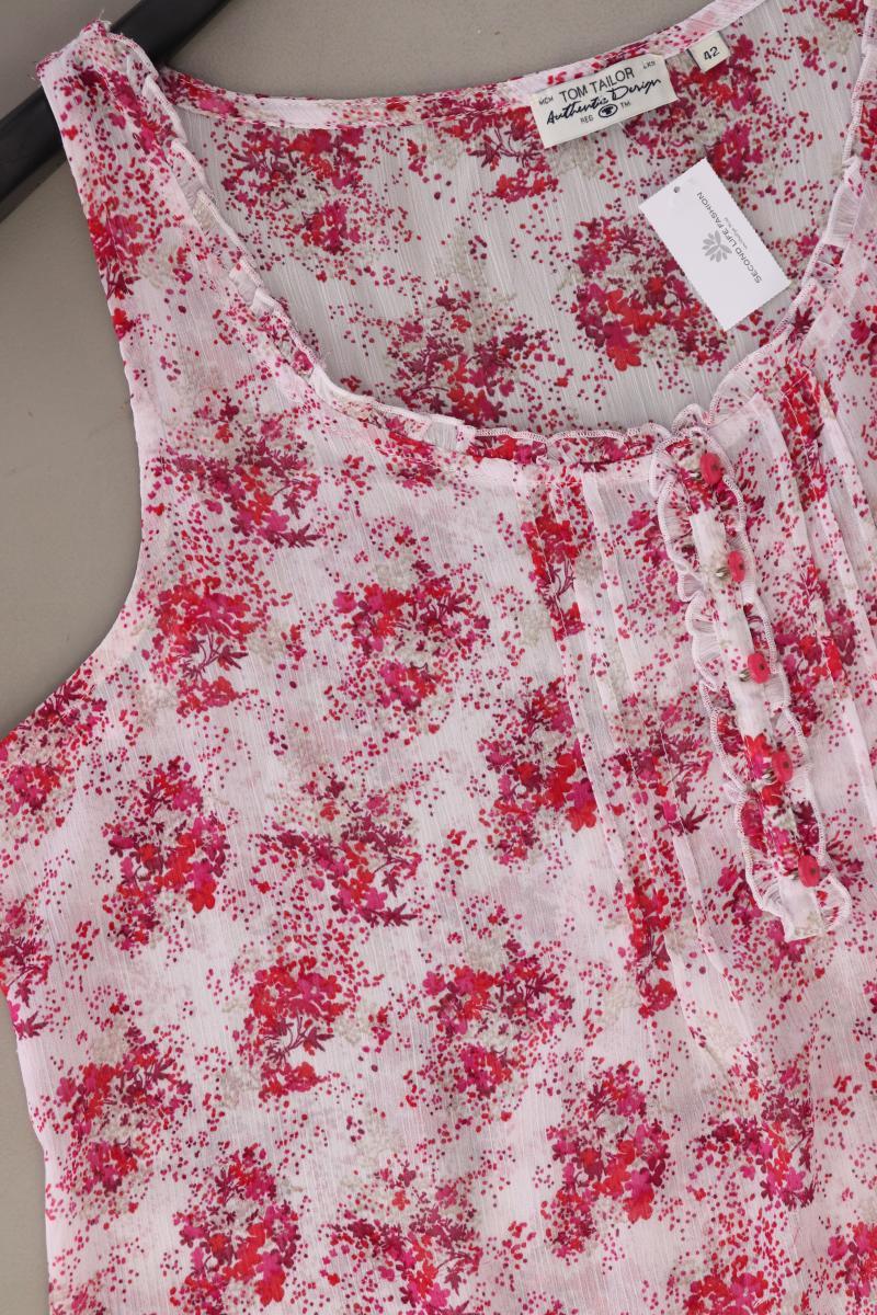 Tom Tailor Ärmellose Bluse Gr. 42 pink aus Polyester