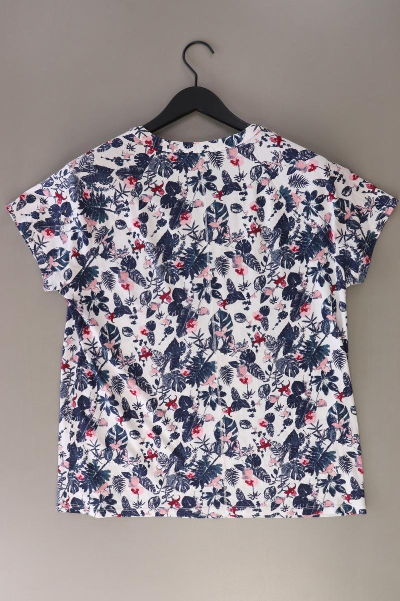 Street One Printshirt Gr. 42 mit Blumenmuster Kurzarm mehrfarbig aus Baumwolle