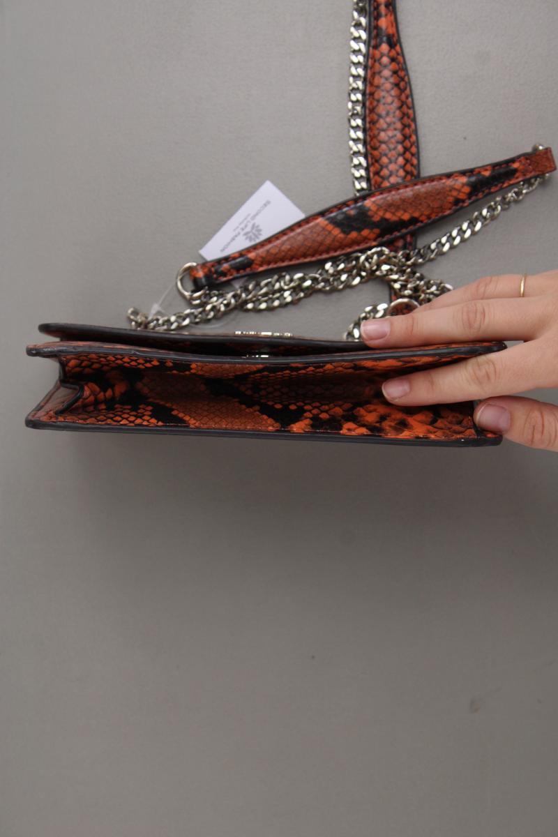 Guess Schultertasche mit Tierdruck neuwertig orange aus Kunstleder