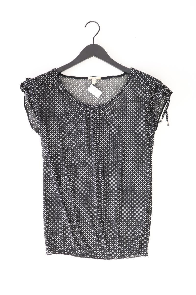 Esprit Kurzarmbluse Gr. XS schwarz aus Polyester