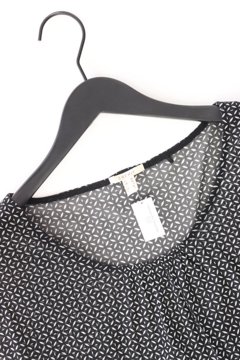 Esprit Kurzarmbluse Gr. XS schwarz aus Polyester
