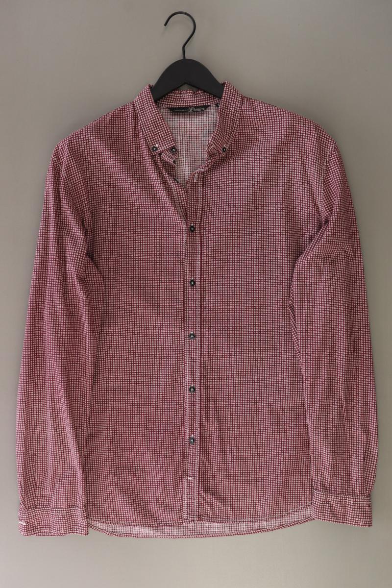 Tom Tailor (Denim) Langarmhemd für Herren Gr. XL rot aus Baumwolle