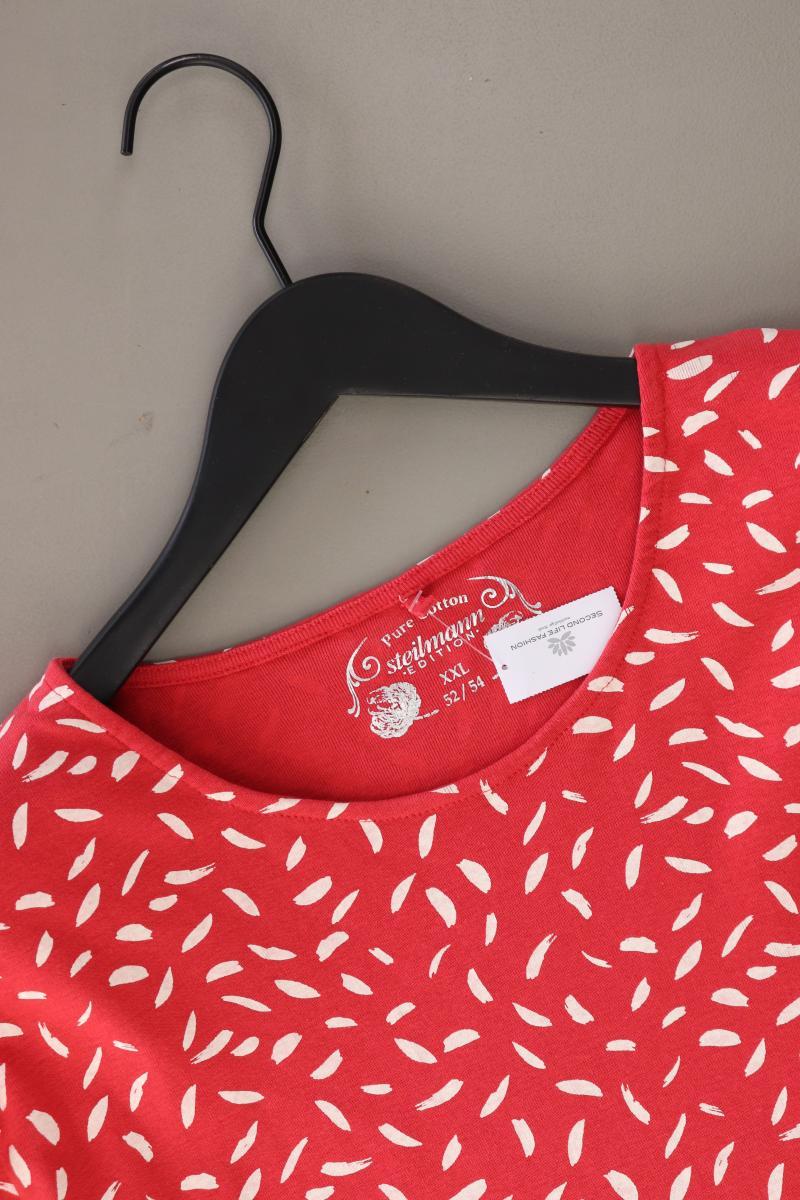 Steilmann Printshirt Gr. XXL 3/4 Ärmel rot aus Baumwolle