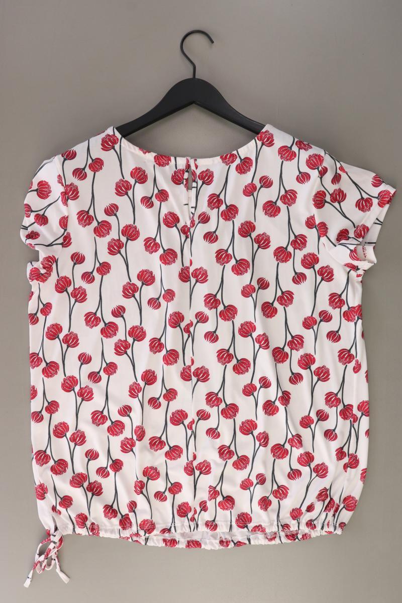 Sa.hara Bluse Gr. XXL mit Blumenmuster Kurzarm rot