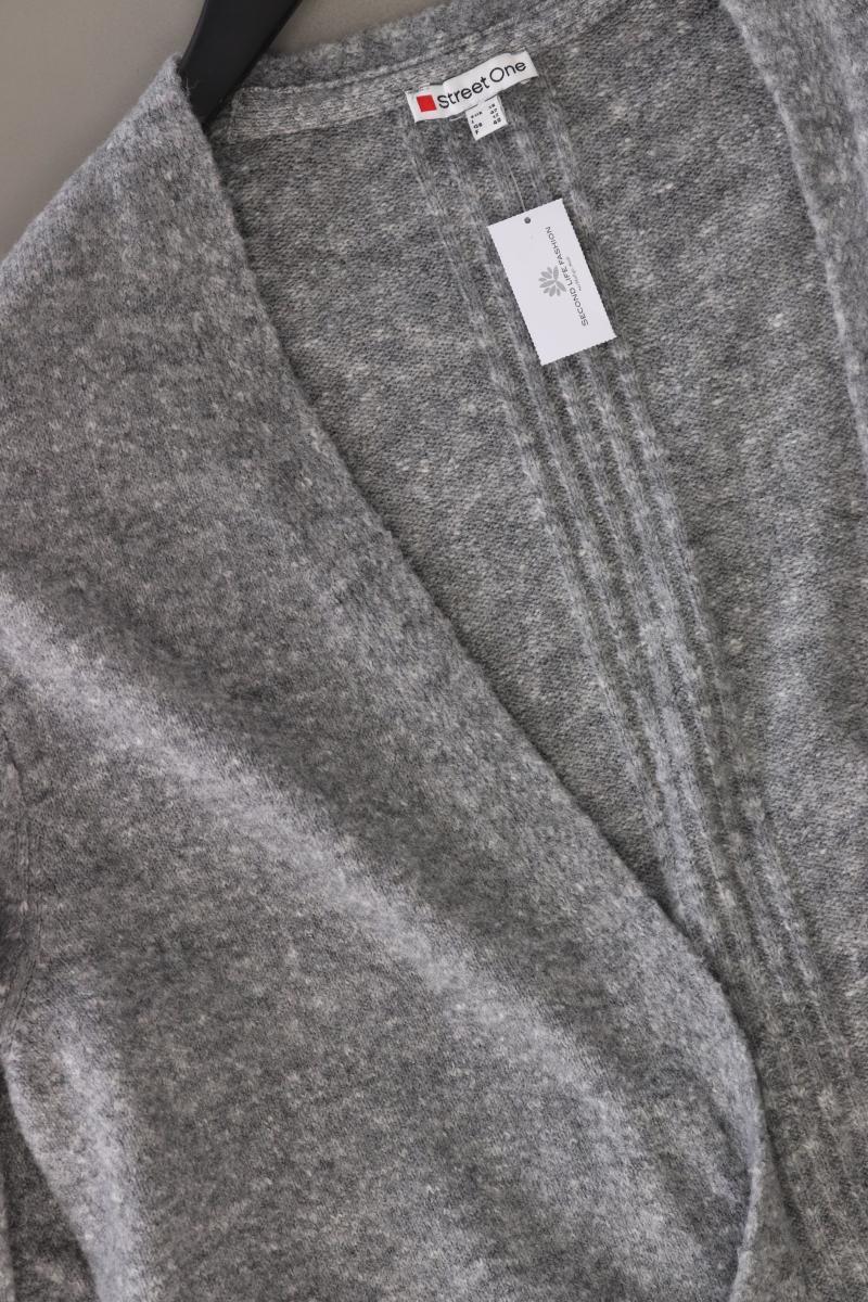 Street One Strickjacke Gr. 38 Langarm grau
