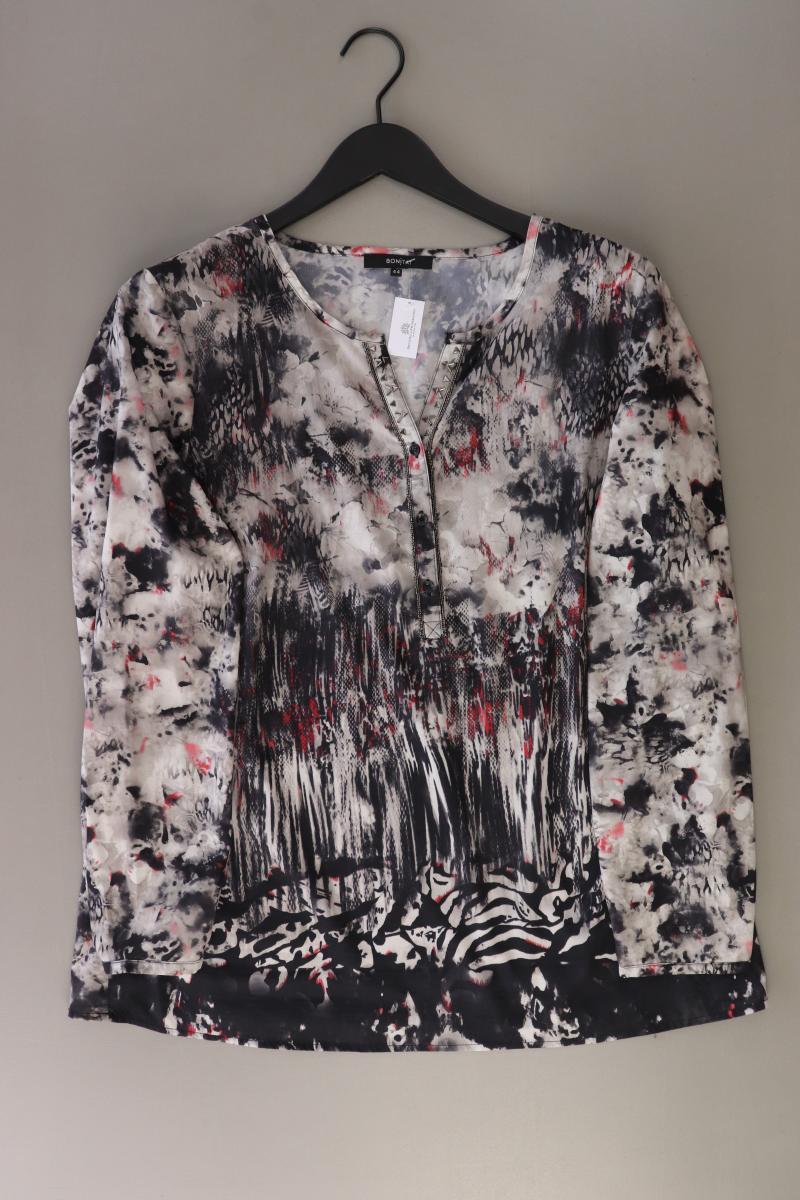 Bonita Langarmbluse Gr. 44 grau aus Polyester
