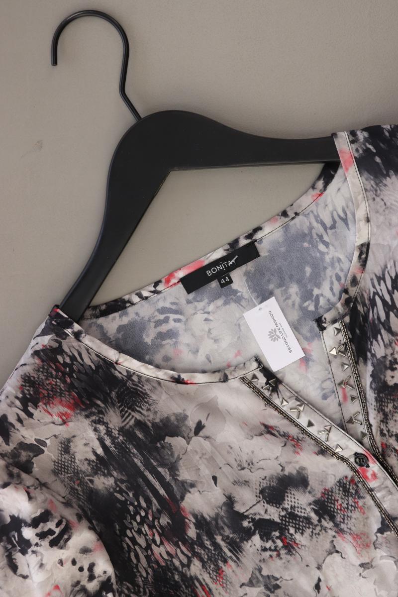 Bonita Langarmbluse Gr. 44 grau aus Polyester