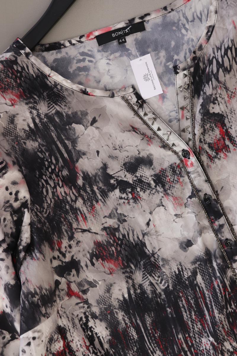 Bonita Langarmbluse Gr. 44 grau aus Polyester