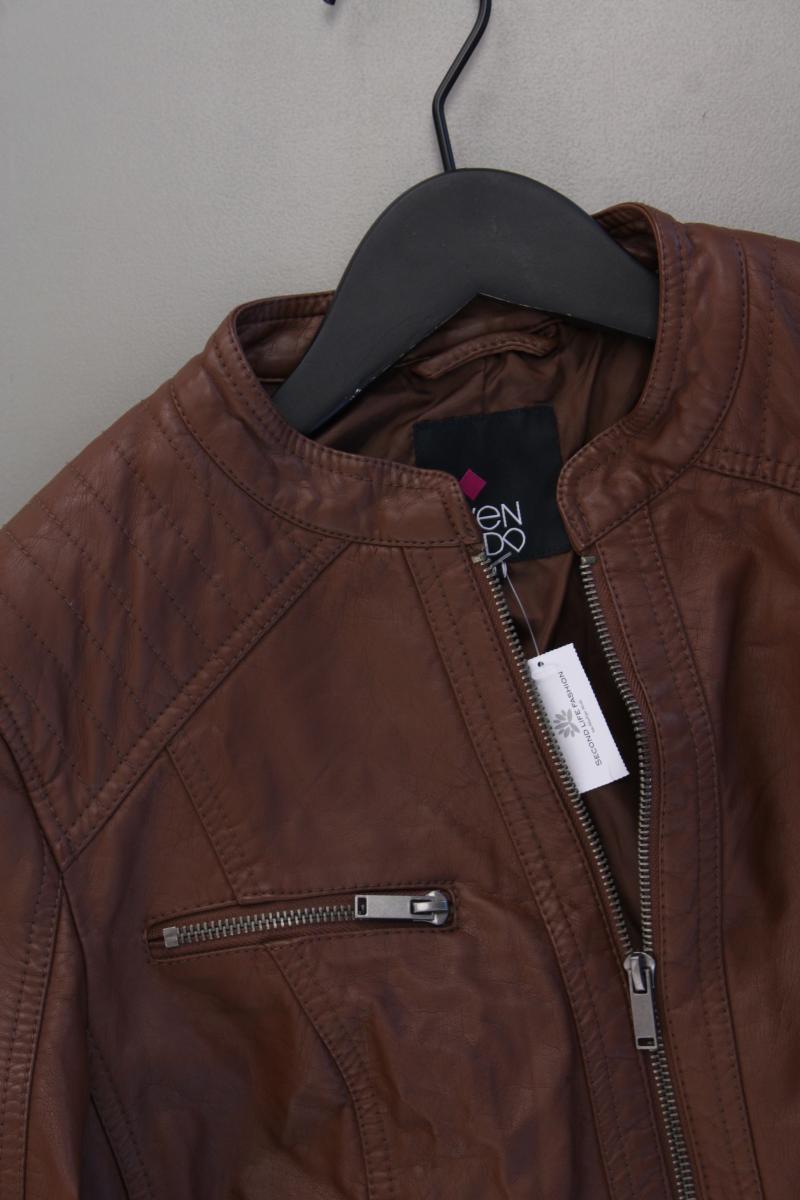 Even & Odd Kunstlederjacke für Herren Gr. M braun aus Polyurethan