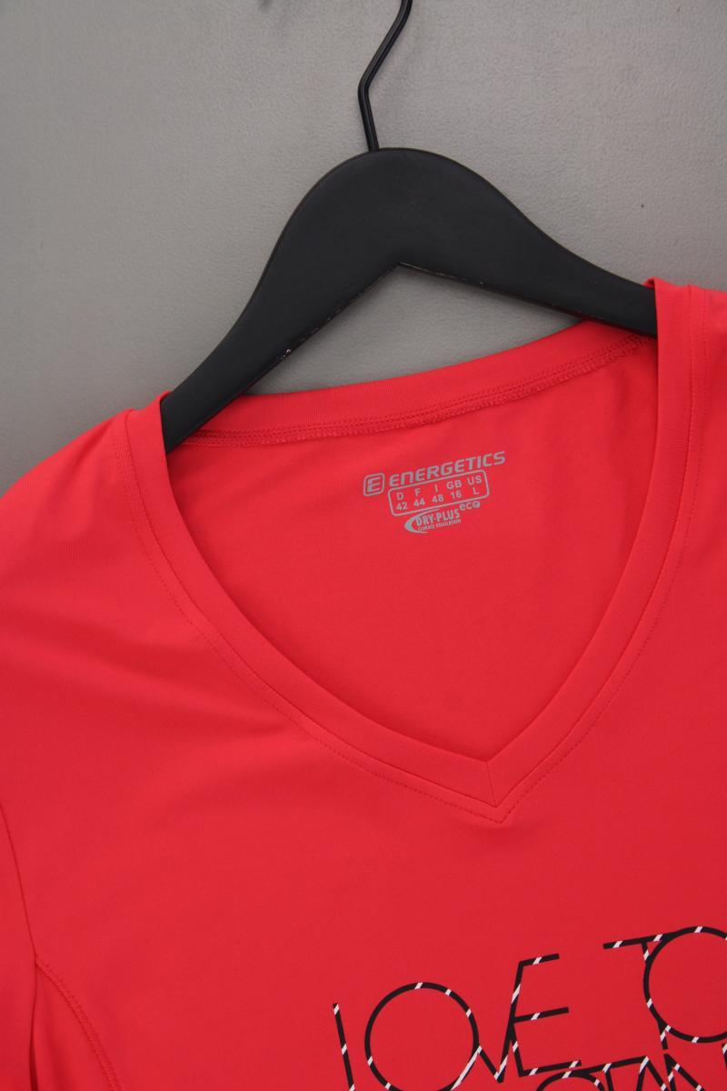 Energetics Sportshirt Gr. 42 neuwertig Kurzarm rot aus Polyester