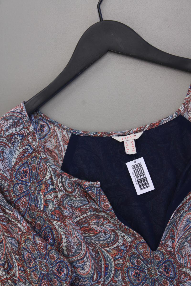 Esprit Langarmkleid Gr. 34 mit Paisleymuster mehrfarbig aus Viskose