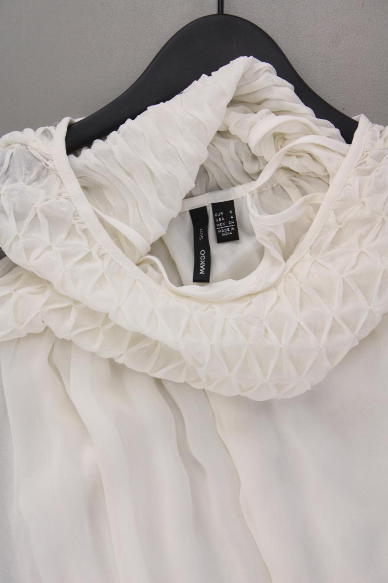 Mango Chiffonkleid Gr. S Ärmellos creme aus Polyester