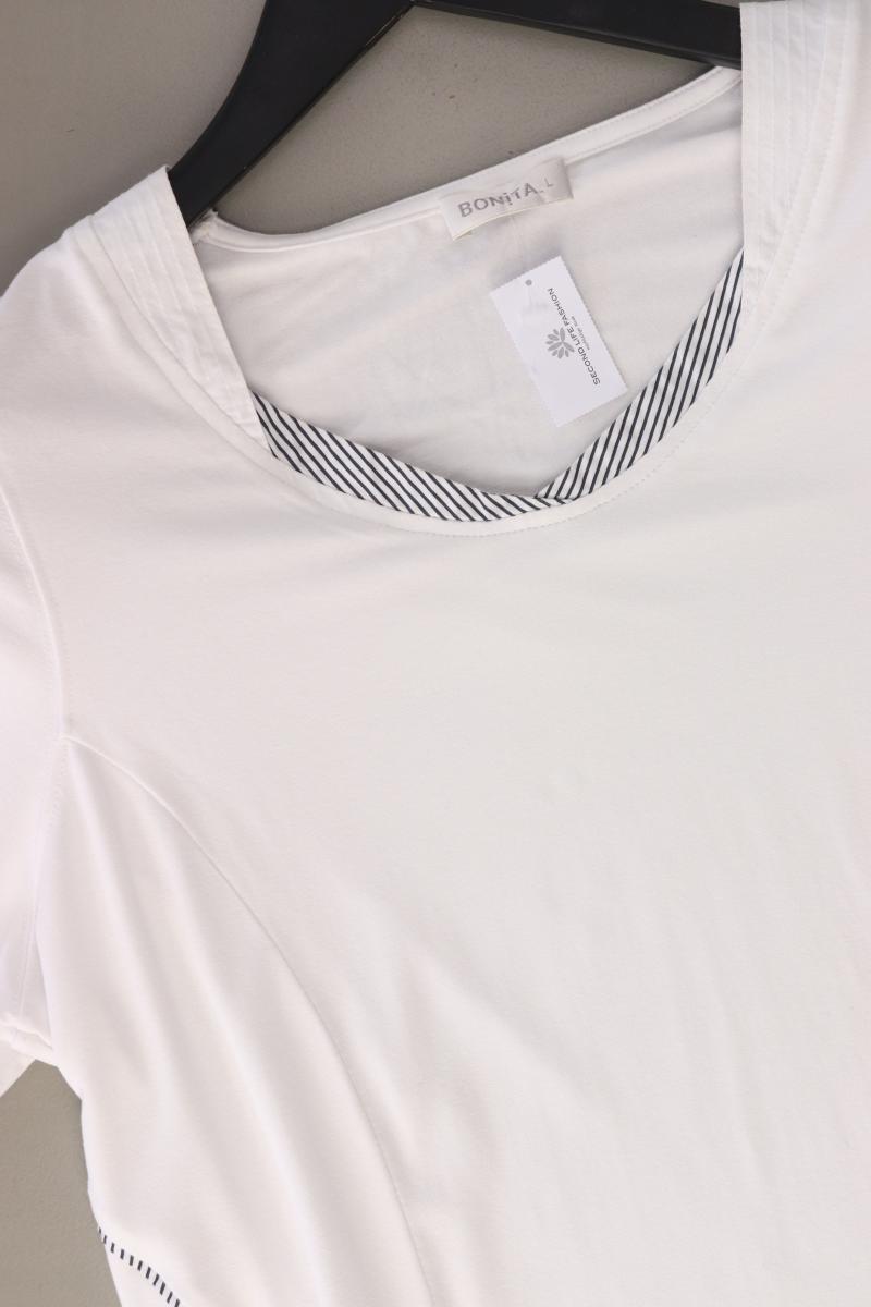 Bonita T-Shirt Gr. L Kurzarm weiß aus Baumwolle
