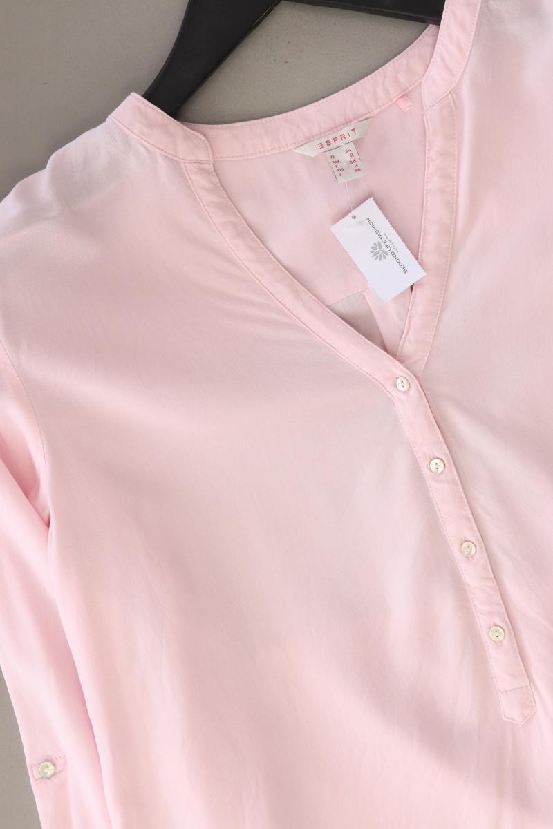 Esprit Langarmbluse Gr. 34 rosa aus Viskose