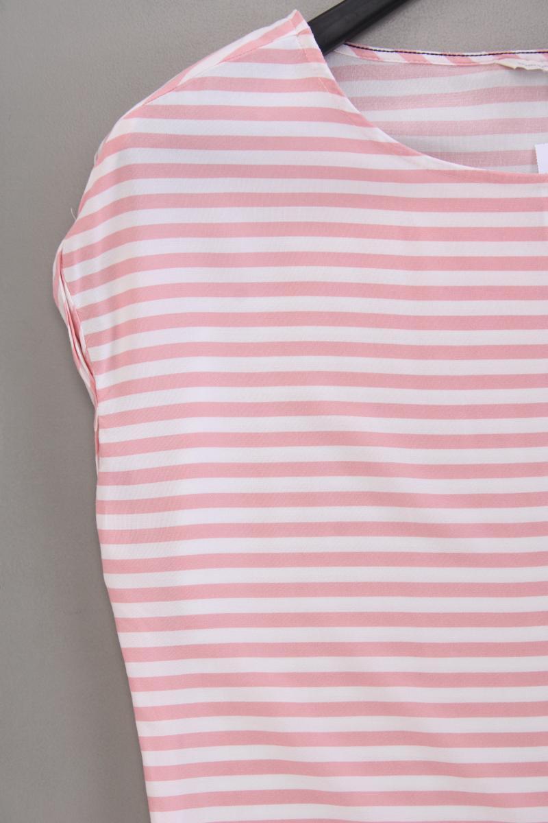 Tom Tailor (Denim) Kurzarmbluse Gr. M gestreift rosa aus Viskose