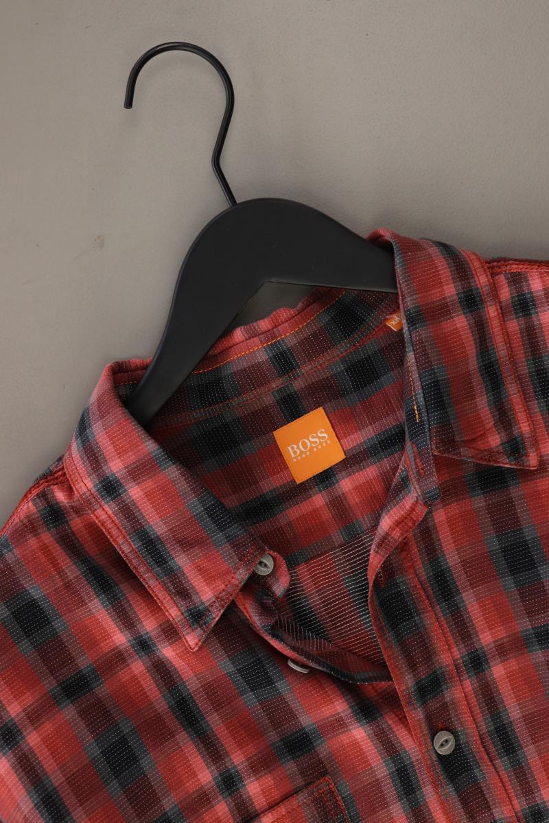 BOSS by Hugo Boss Karohemd für Herren Gr. XXL kariert Langarm rot aus Baumwolle