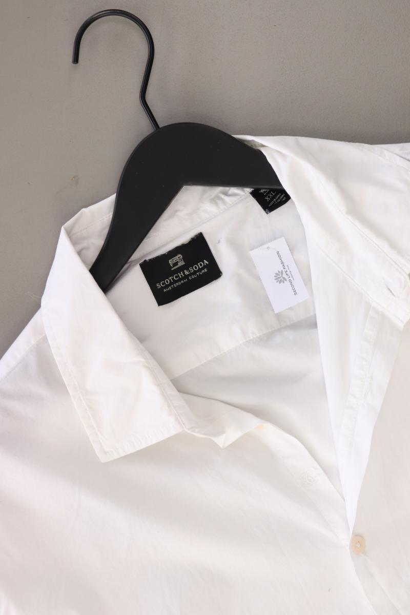 Scotch & Soda Langarmhemd für Herren Gr. XXL weiß aus Baumwolle
