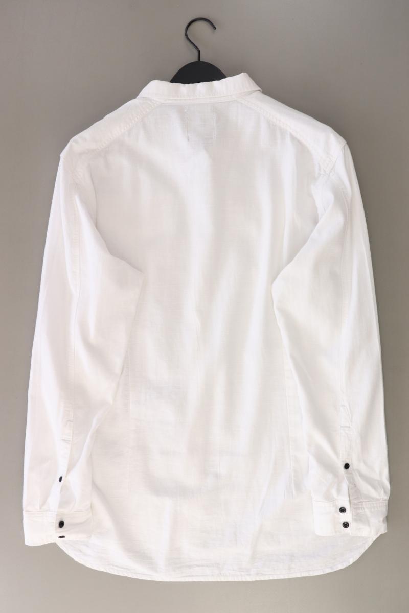 G-Star RAW Langarmhemd für Herren Gr. XXL weiß aus Baumwolle