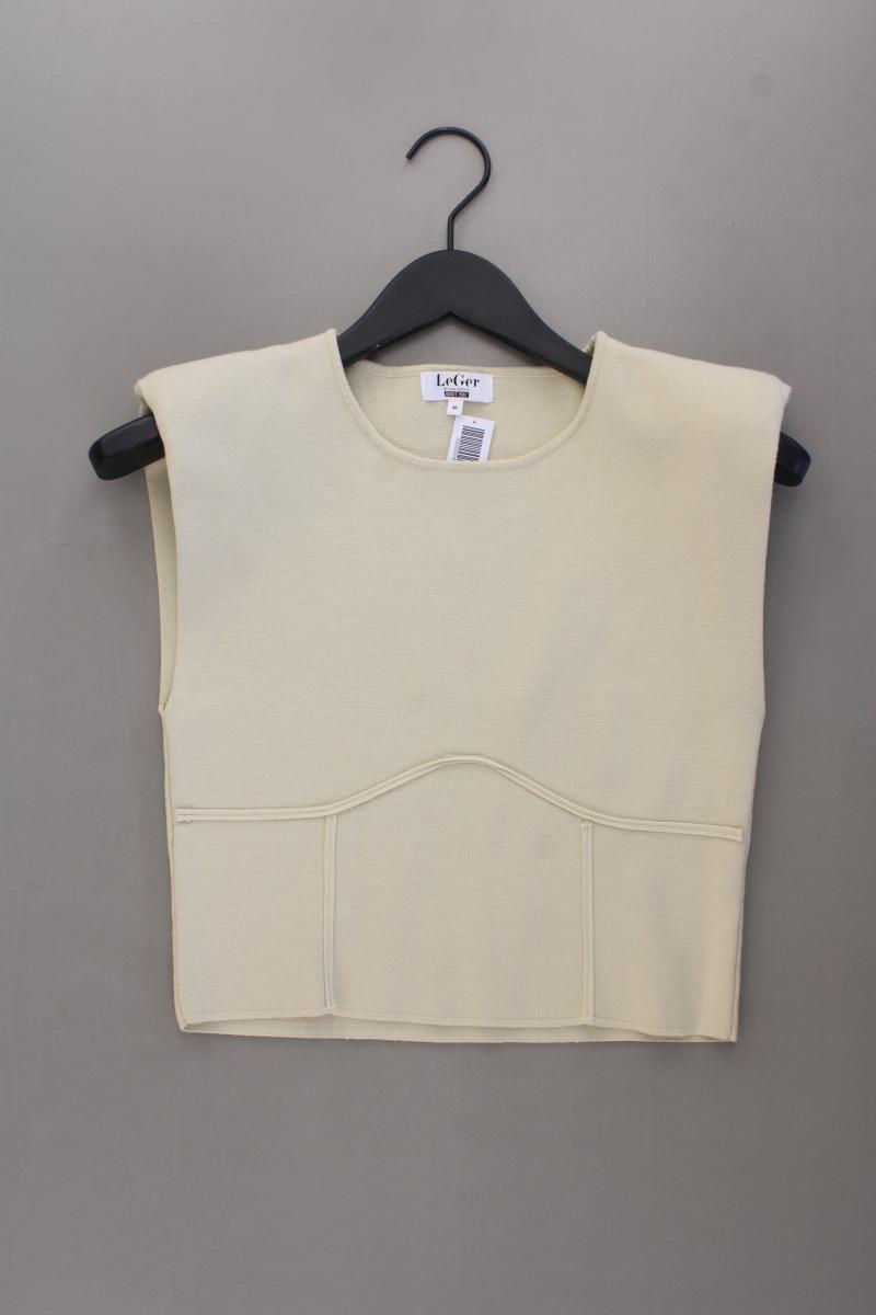 LeGer by Lena Gercke Crop Top mit Schulterpolster Gr. 36 creme