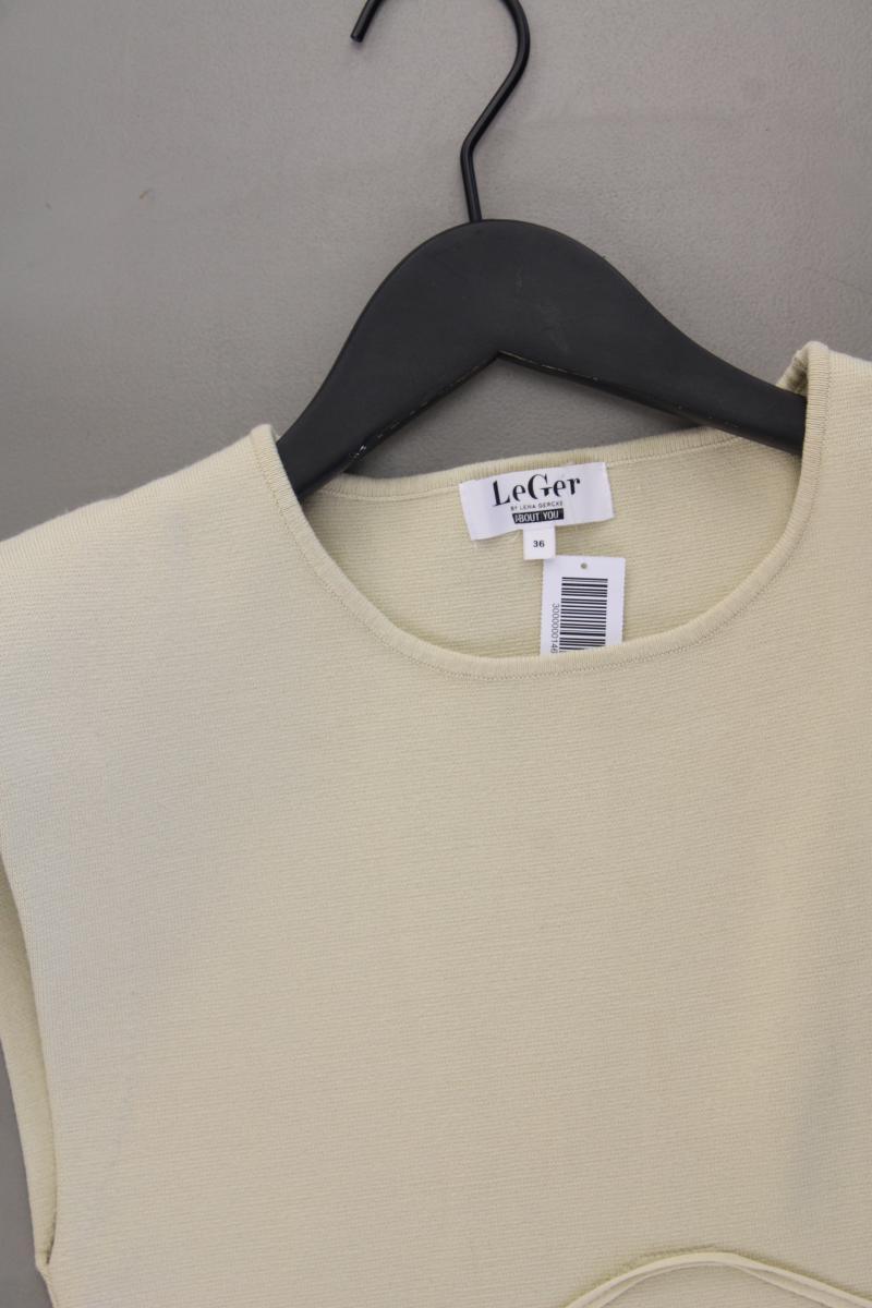 LeGer by Lena Gercke Crop Top mit Schulterpolster Gr. 36 creme