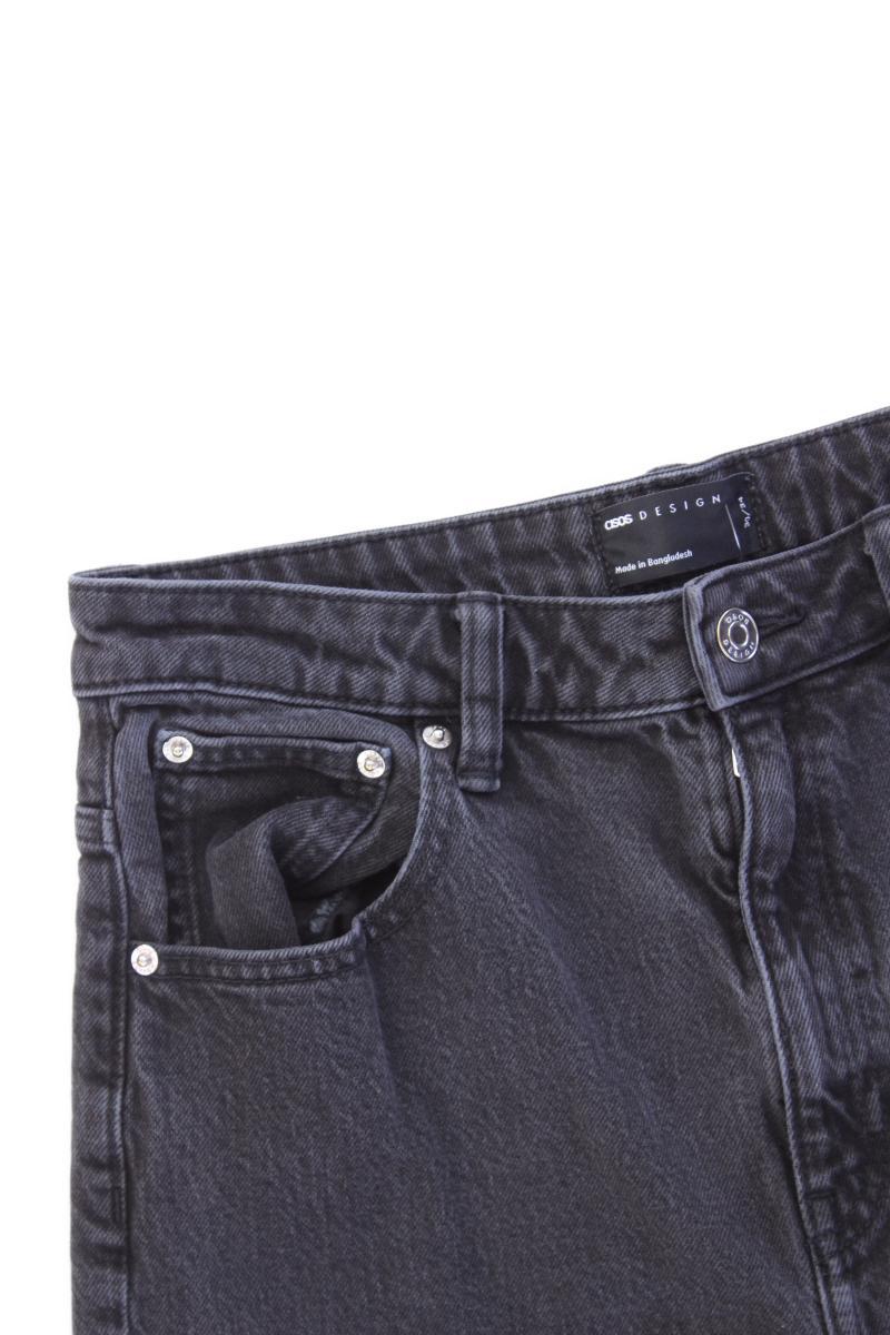 Asos Straight Jeans Gr. W30/L34 grau aus Baumwolle