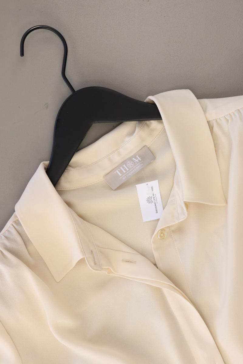 Thom by Thomas Rath Langarmbluse Gr. 42 neuwertig creme aus Polyester