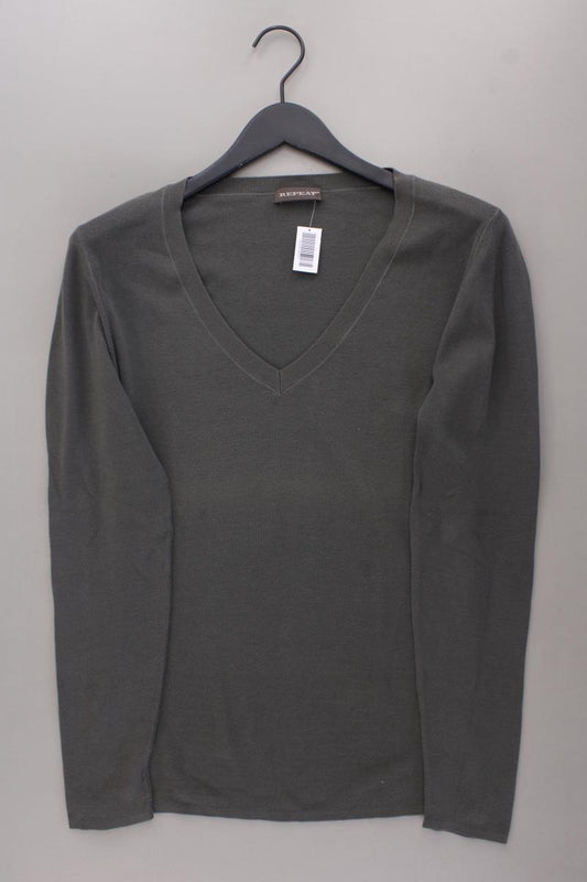 Repeat Feinstrickpullover Gr. 44 grau aus Baumwolle