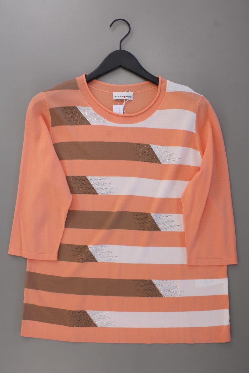 Helena Vera Feinstrickpullover Gr. 44 neuwertig orange aus Viskose
