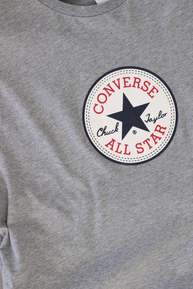 Converse T-Shirt für Herren Gr. S Kurzarm grau aus Baumwolle