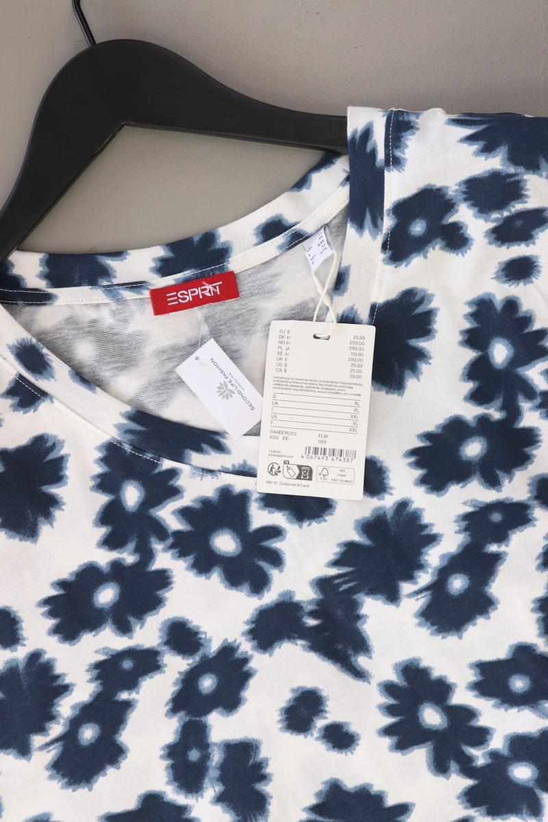 Esprit T-Shirt Gr. XL mit Blumenmuster neu mit Etikett Neupreis: 25,99€! Kurzarm