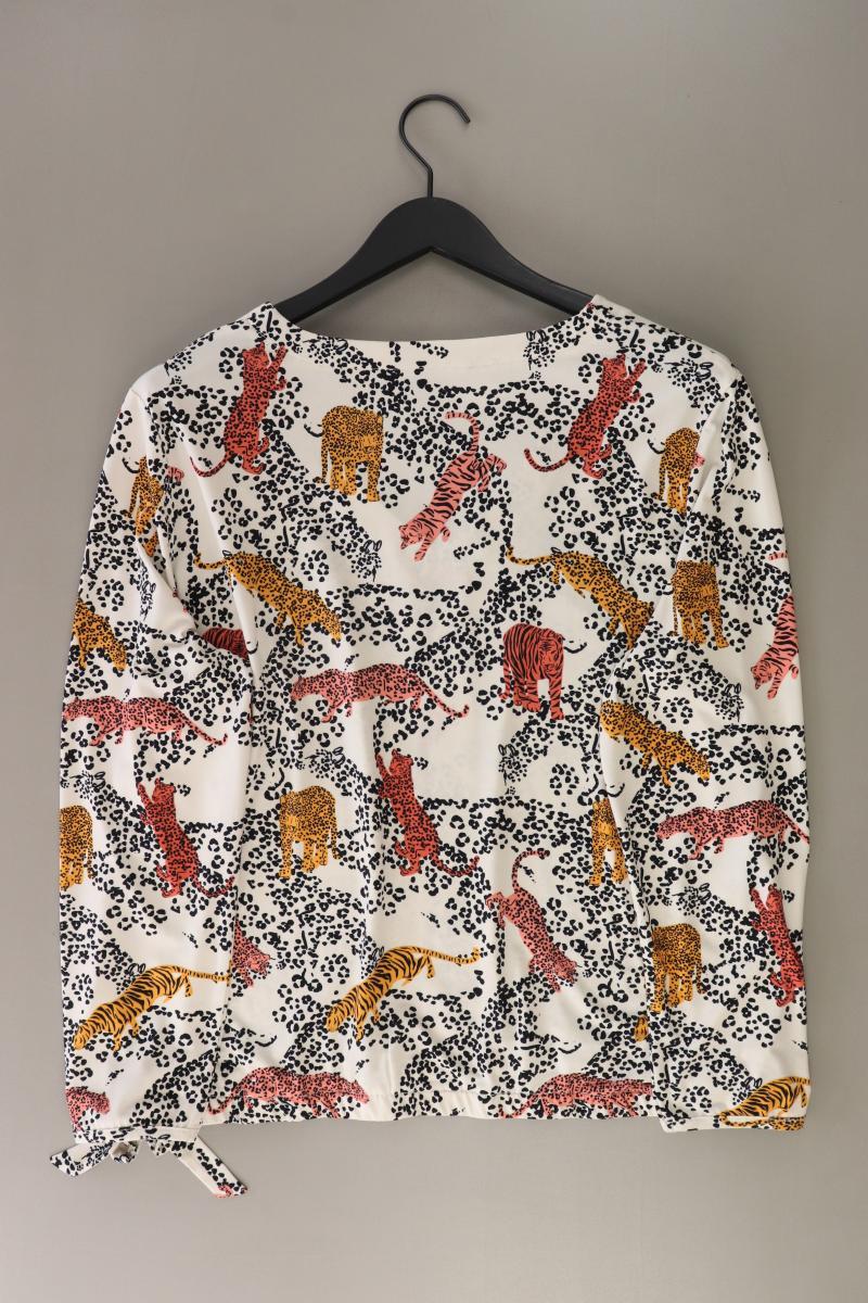 Oui Bluse mit Tigermuster Gr. 44 mit Tierdruck Langarm mehrfarbig aus Polyester
