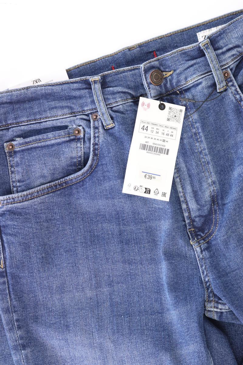 Zara Straight Jeans Gr. 44 neu mit Etikett Neupreis: 39,99€! blau aus Baumwolle