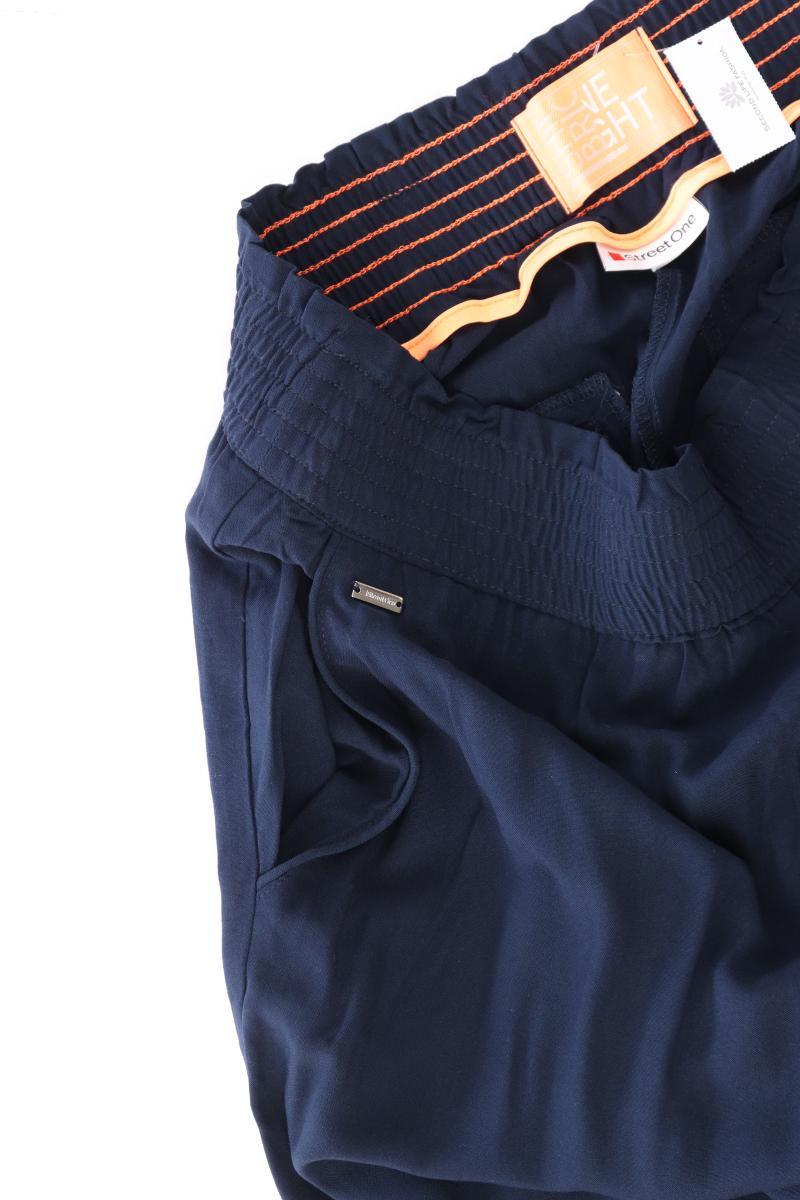 Street One Stoffhose Gr. 40/L26 neuwertig blau aus Viskose