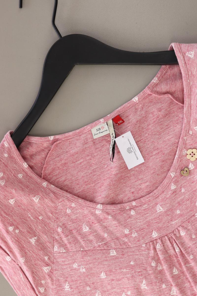 Ragwear Kurzarmkleid Gr. XXL rosa aus Baumwolle