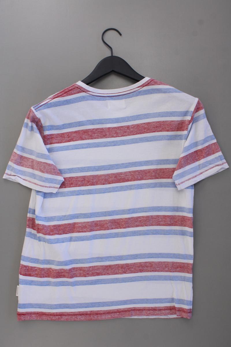 SØNDAG & SONS Shirt für Herren Gr. M gestreift Kurzarm mehrfarbig aus Baumwolle