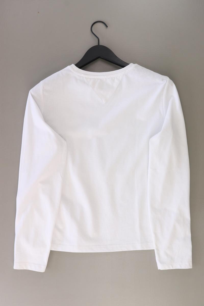 Tommy Jeans Longsleeve-Shirt Gr. L Langarm weiß aus Baumwolle