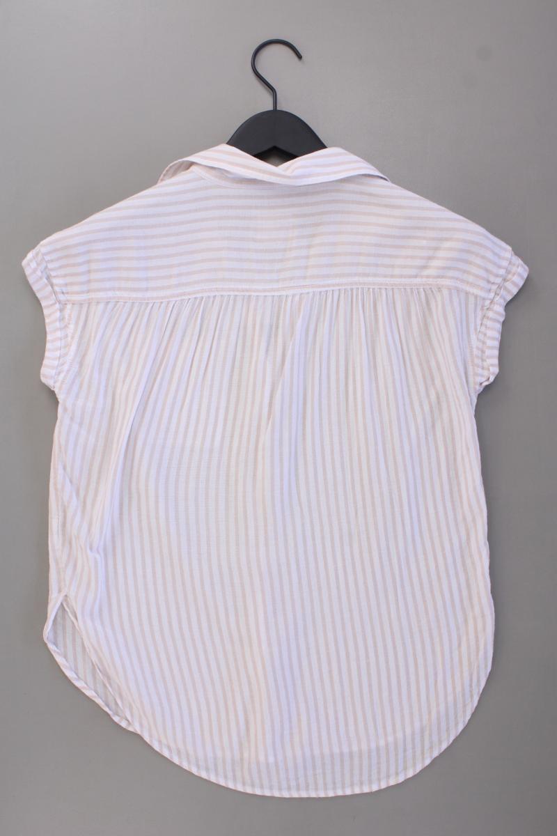 American Eagle Outfitters Kurzarmbluse Gr. XS gestreift creme