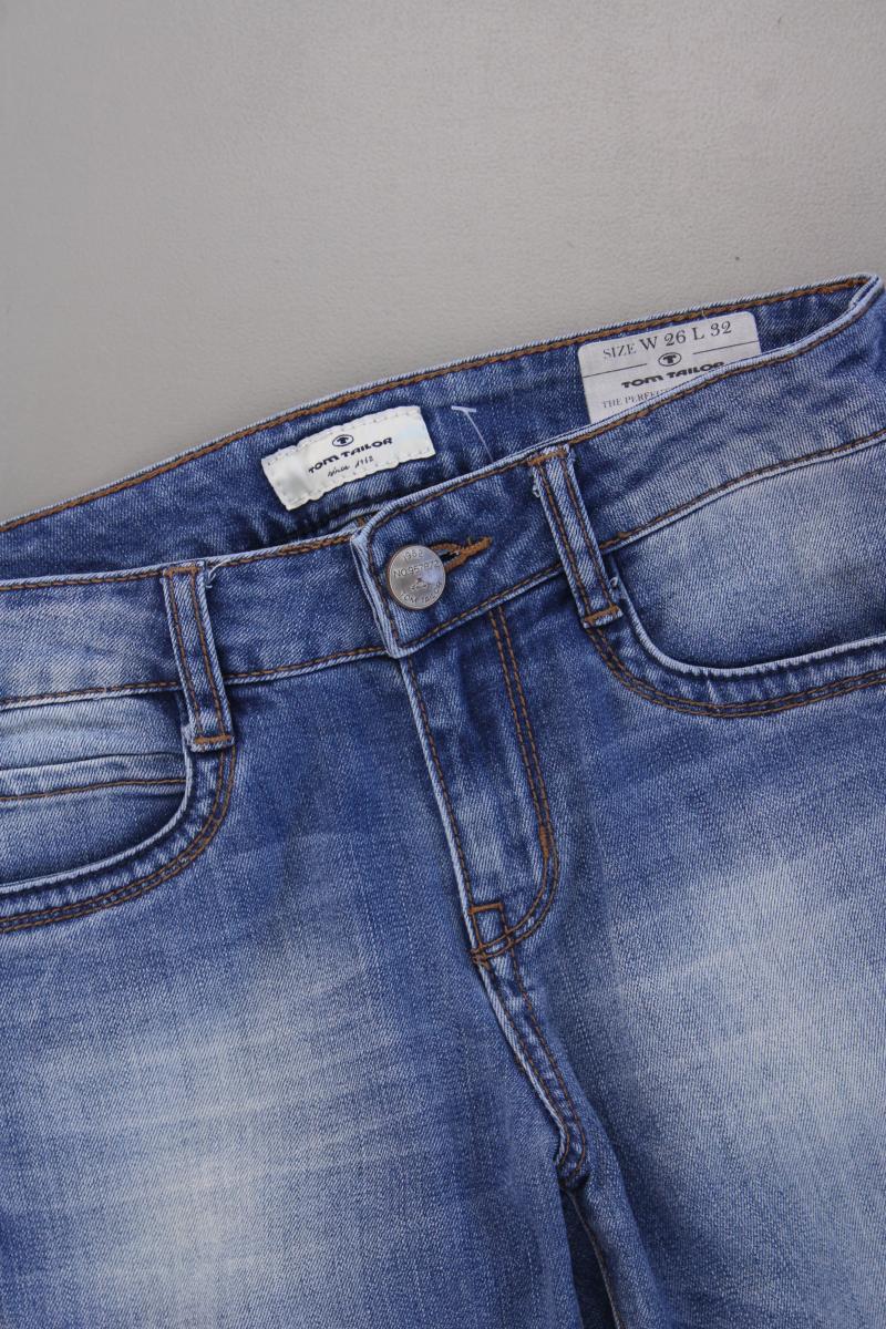 Tom Tailor Straight Jeans Gr. W26/L32 blau aus Baumwolle